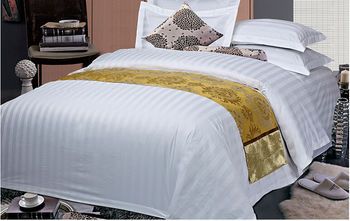 酒店布草賓館床上用品四件套工廠直銷 可定制全棉三分條好質(zhì)量_佛山市